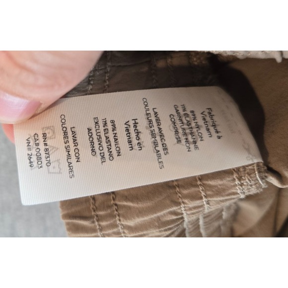 Alo Yoga Double Take Cargo Pants Womens L Beige Jogger Drawstrings Athleisure - Picture 6 of 13